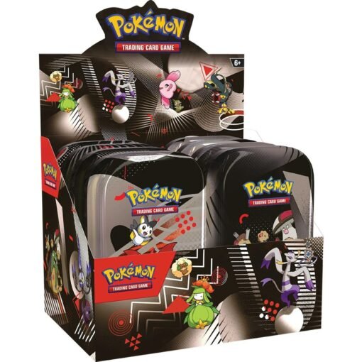 Display Mini latas fulgor Negro y Llama Blanca