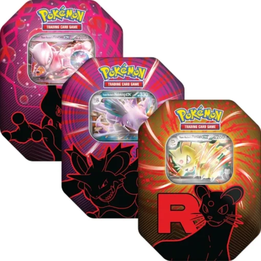 Latas Escarlata y purpura Team rocket