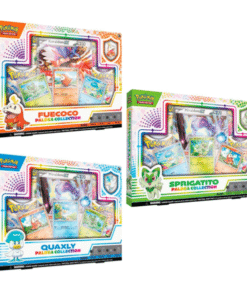 Caja de coleccion Sprigatito, Fuecoco y Quaxly