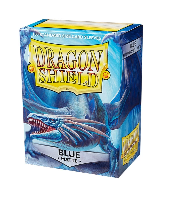 Fundas Standard Matte Azul (100 fundas) Dragon Shield.