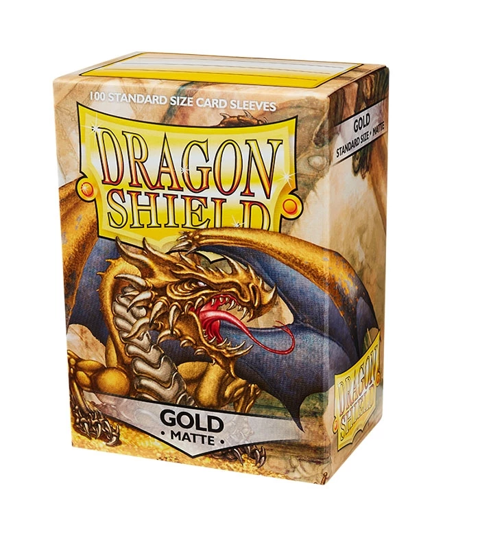 Fundas Standard Matte Oro (100 fundas) Dragon Shield.