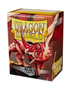 Fundas Standard Matte Ruby (100 fundas) Dragon Shield.