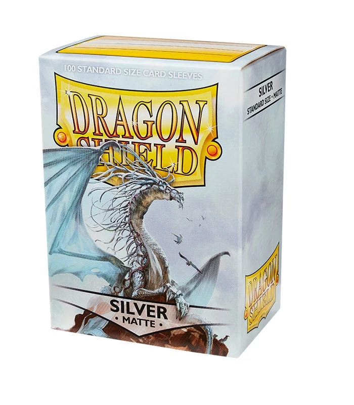 Fundas Standard Matte Plata (100 fundas) Dragon Shield.