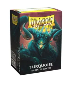 Fundas Standard Matte Turquesa Atebeck (100 fundas) Dragon Shield.