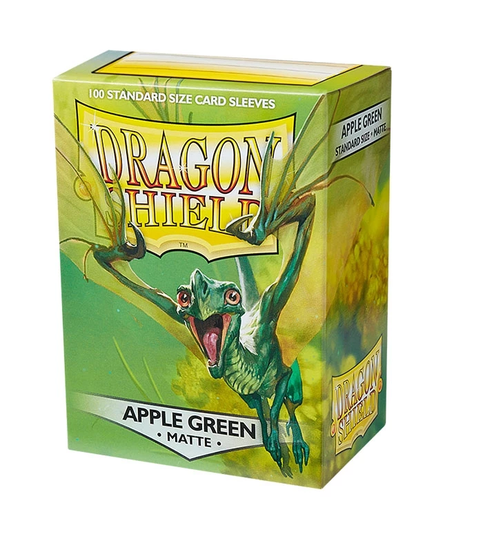 Fundas Standard Matte Verde Manzana (100 fundas) Dragon Shield.