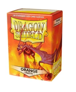 Fundas Standard Matte Naranja (100 fundas) Dragon Shield.