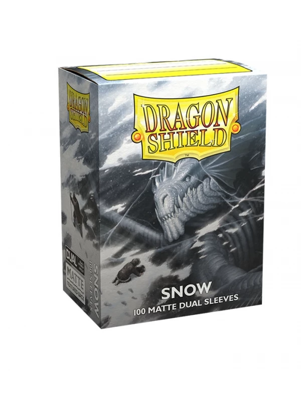 Fundas Standard Dual Matte Snow Nirin Blanco (100 fundas) Dragon Shield